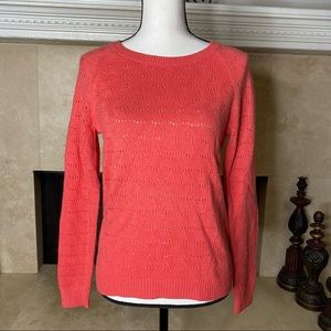 NWT Ann Taylor LOFT Coral knit sweater Size S